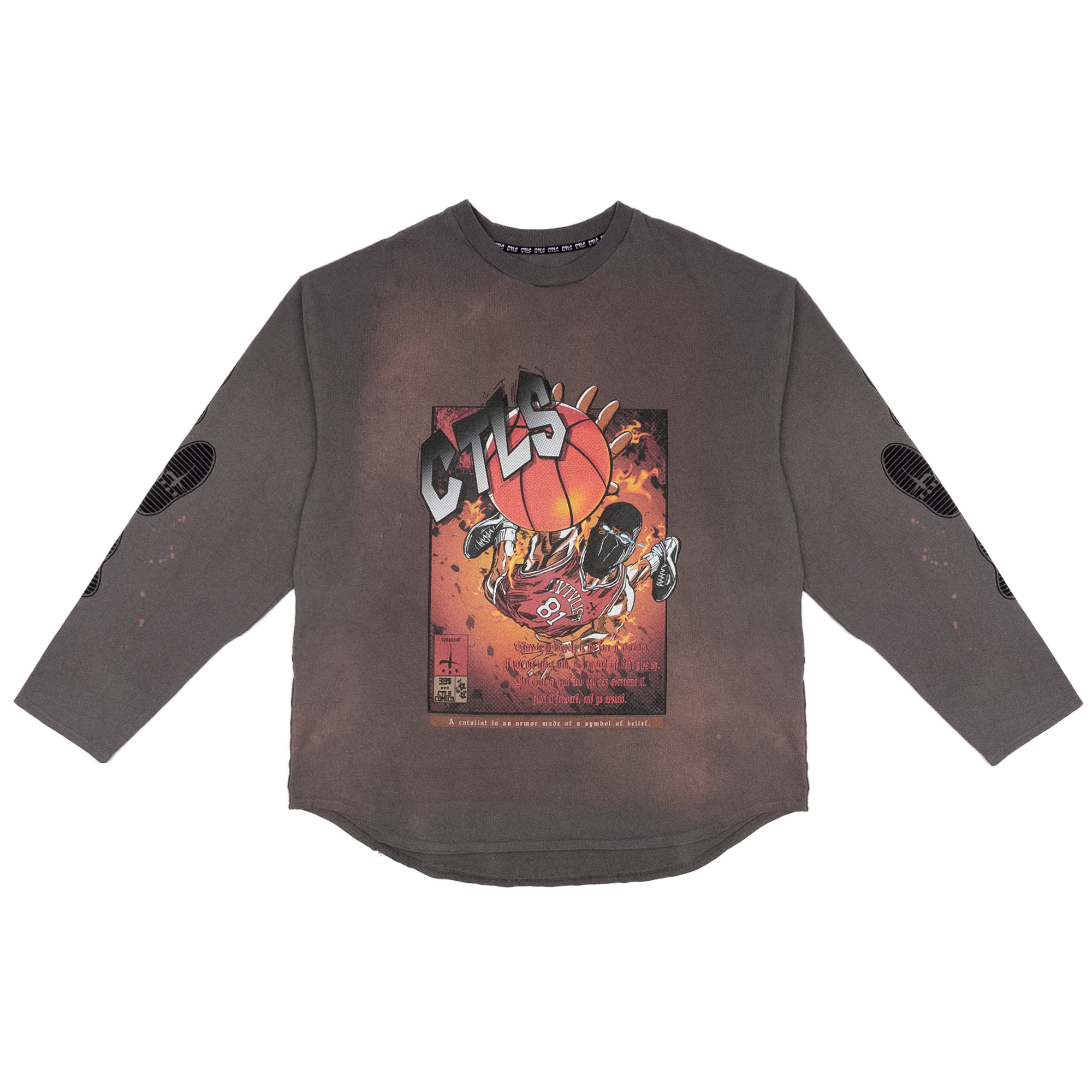 Basket Ball Comics Longsleeve Tee