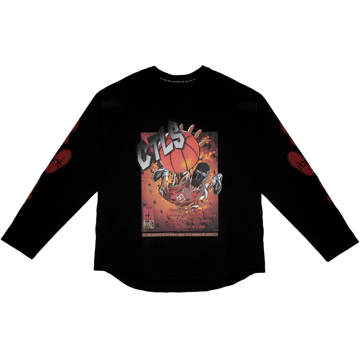 Basket Ball Comics Longsleeve Tee