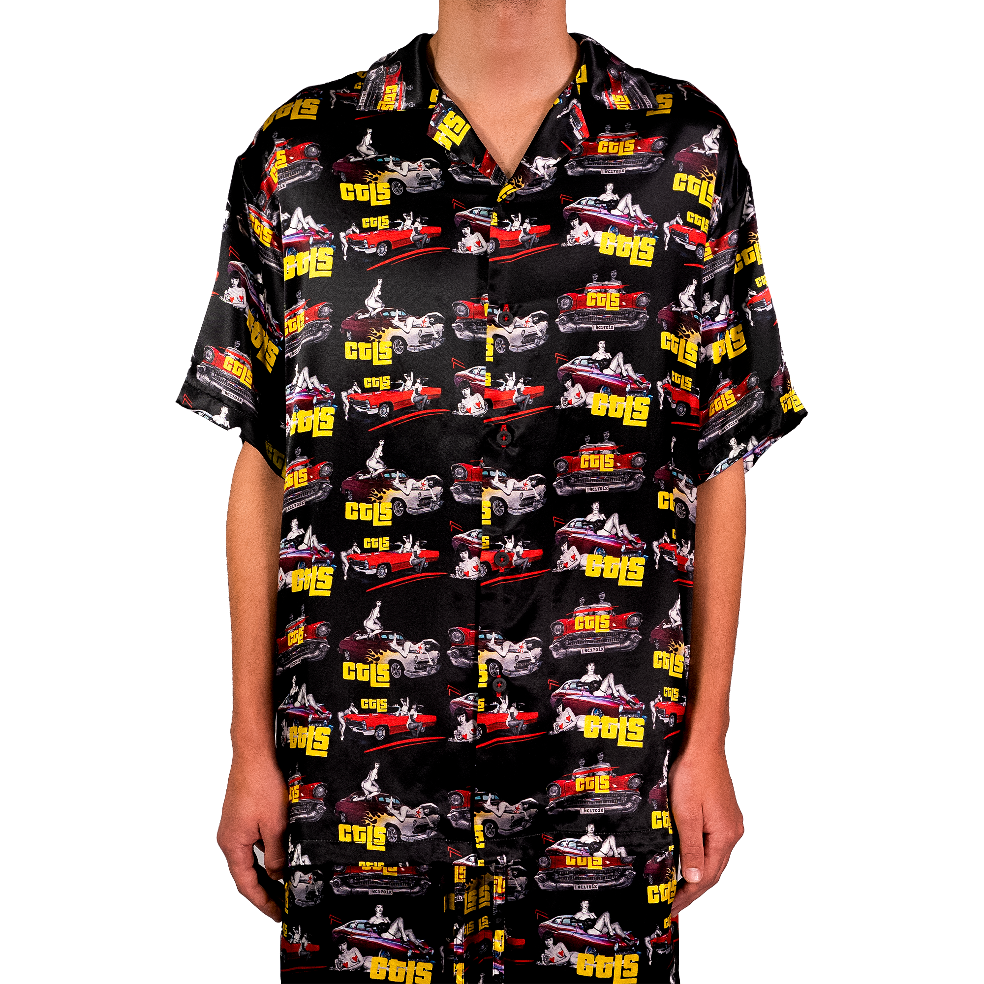 50's Bettie Satin Shirt