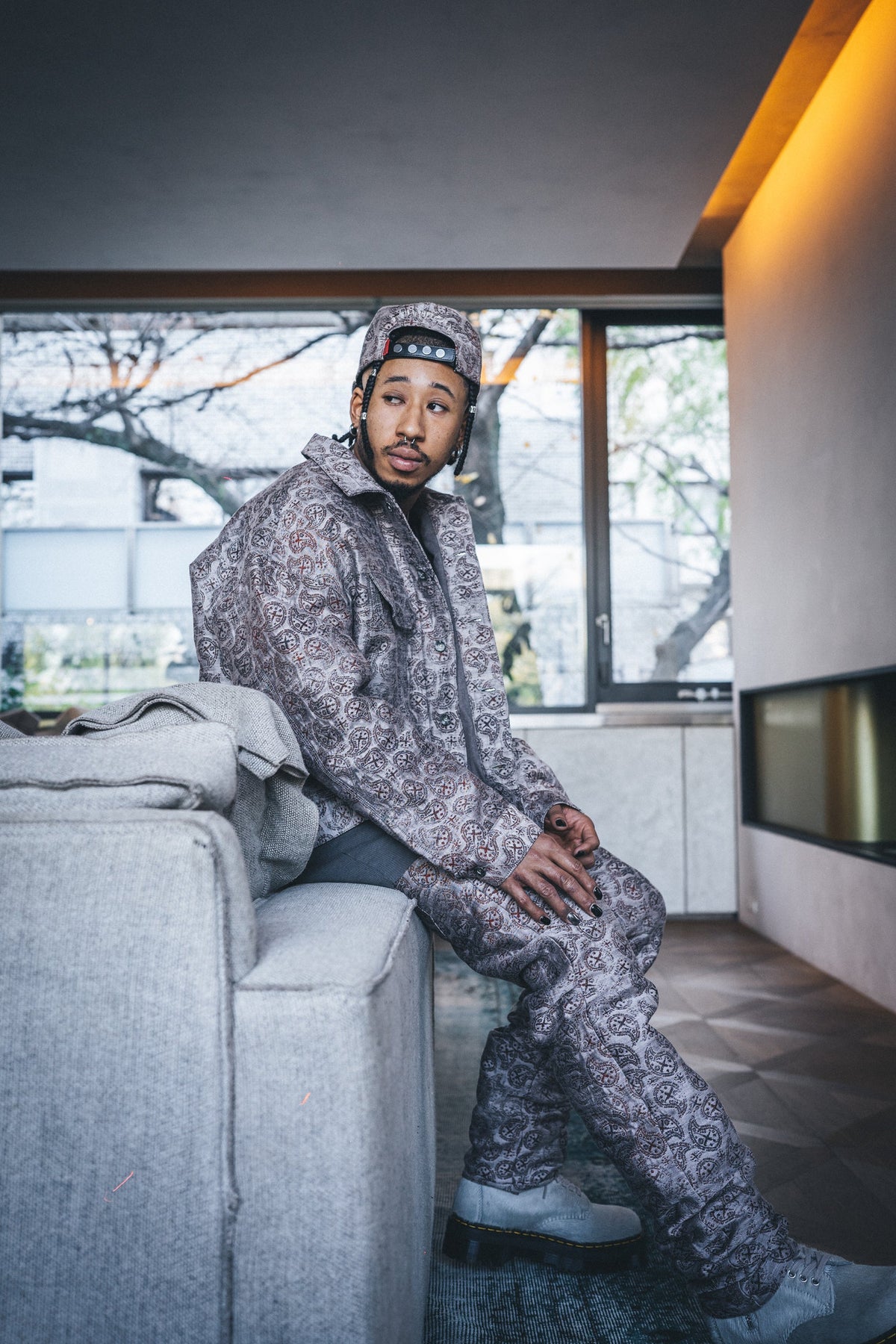 Jacquard Blouson