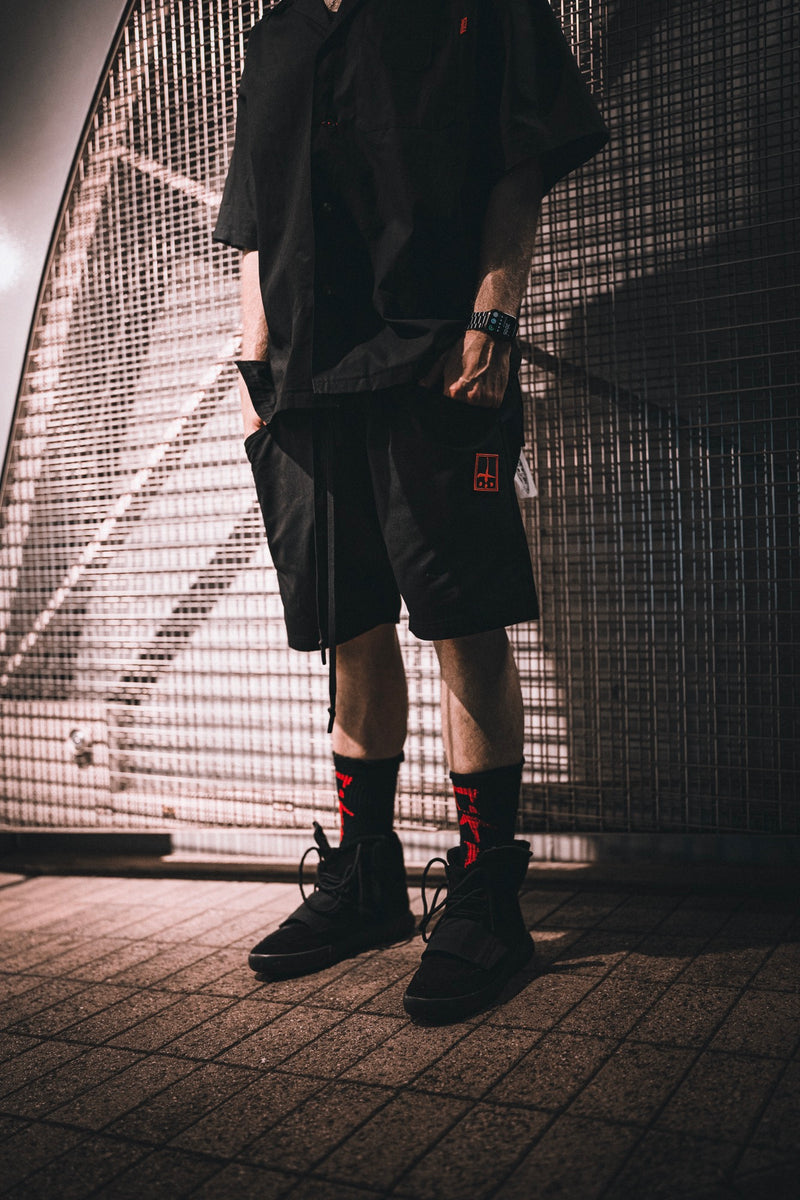 CTLS｜Rubber Logo Grosgrain Shorts