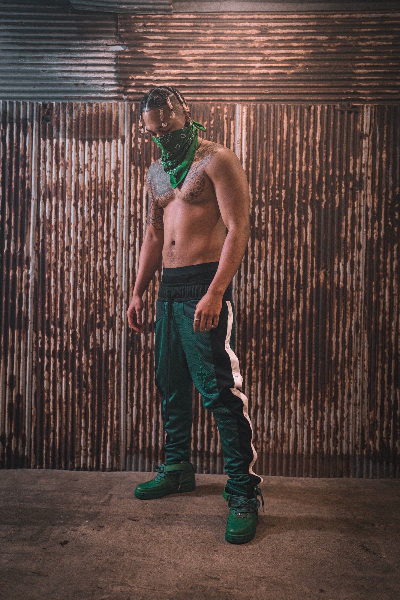 Vegan Leather Side Snap Pants