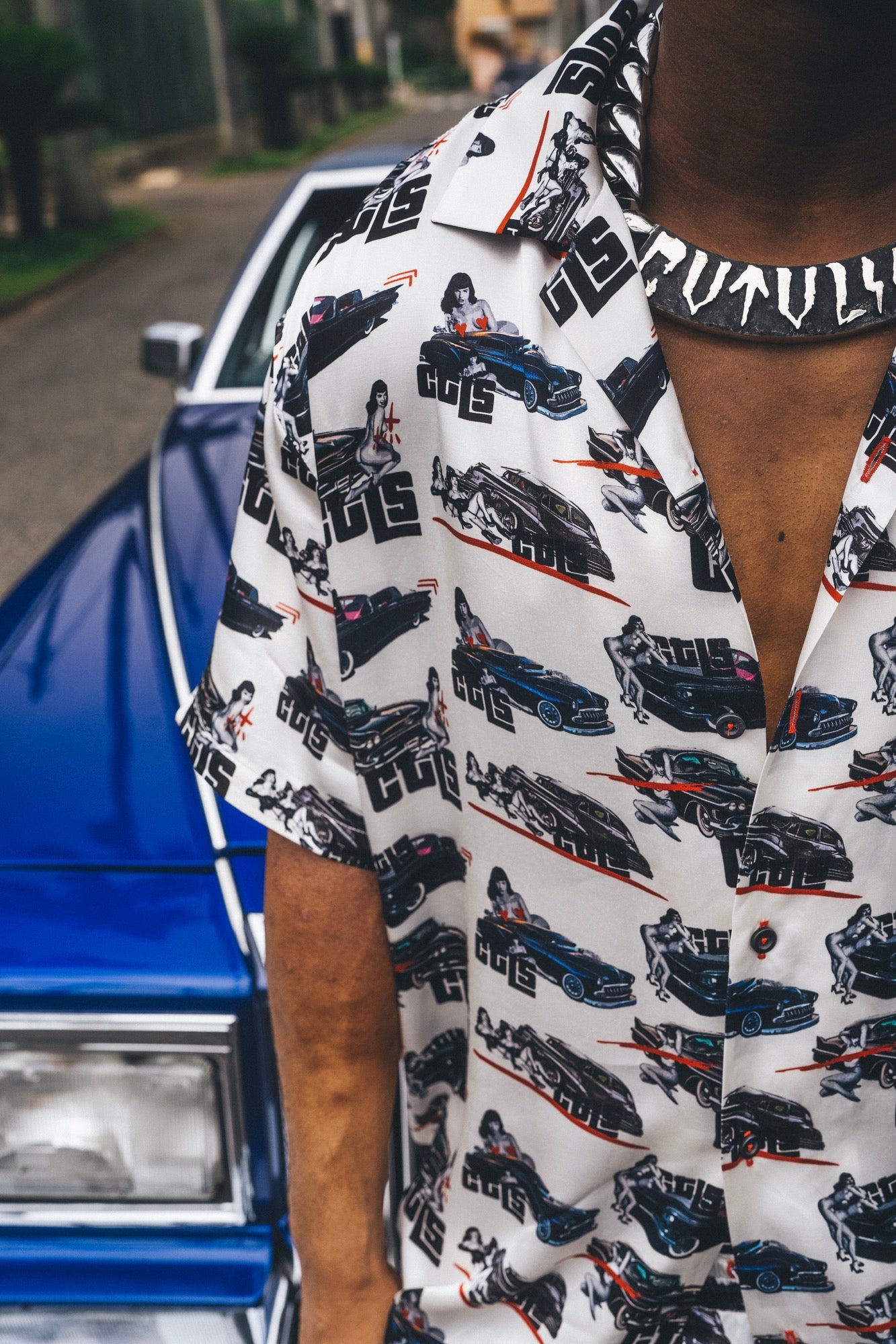 50's Bettie Satin Shirt