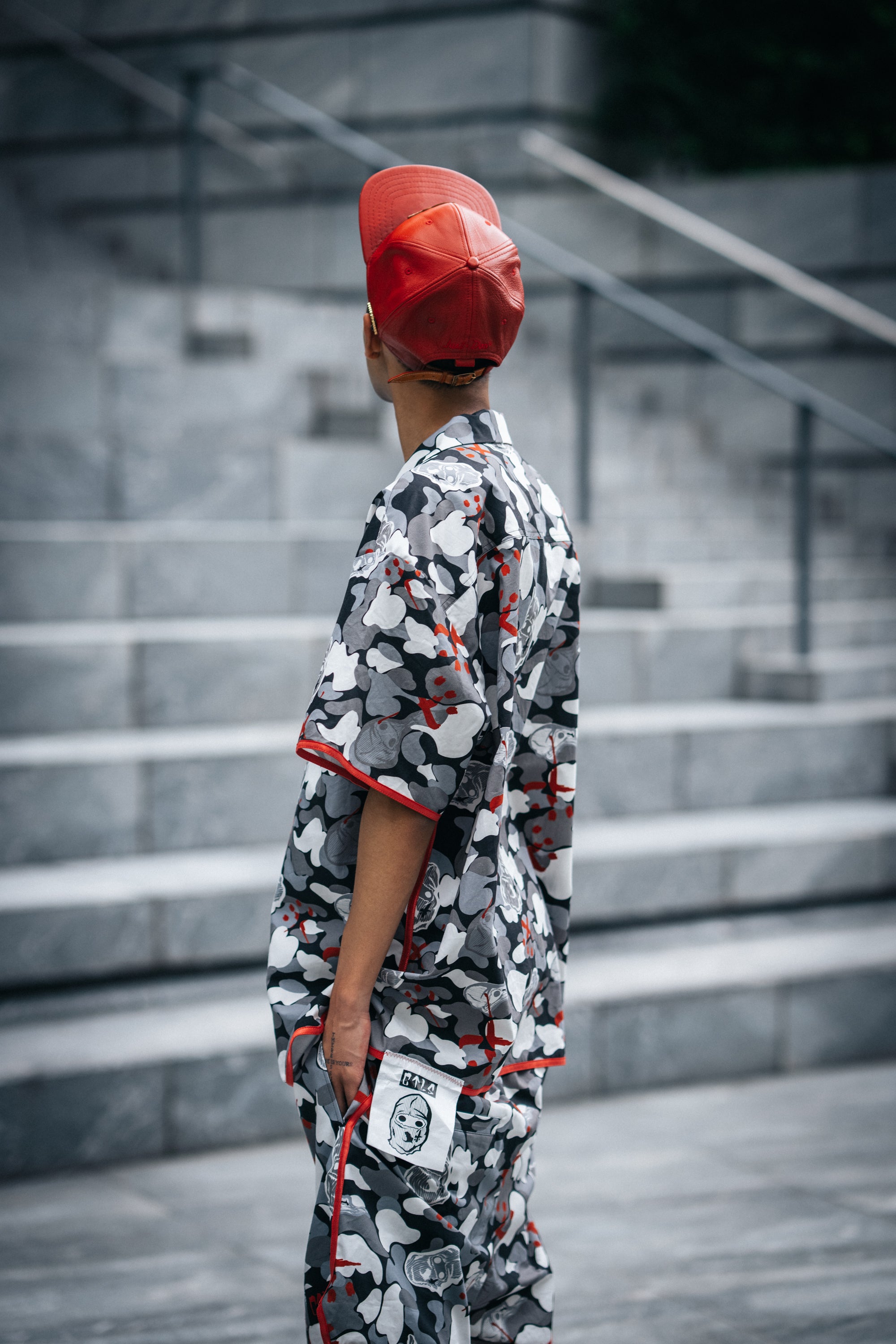 "CREW" Camo Short Sleeve Shirt