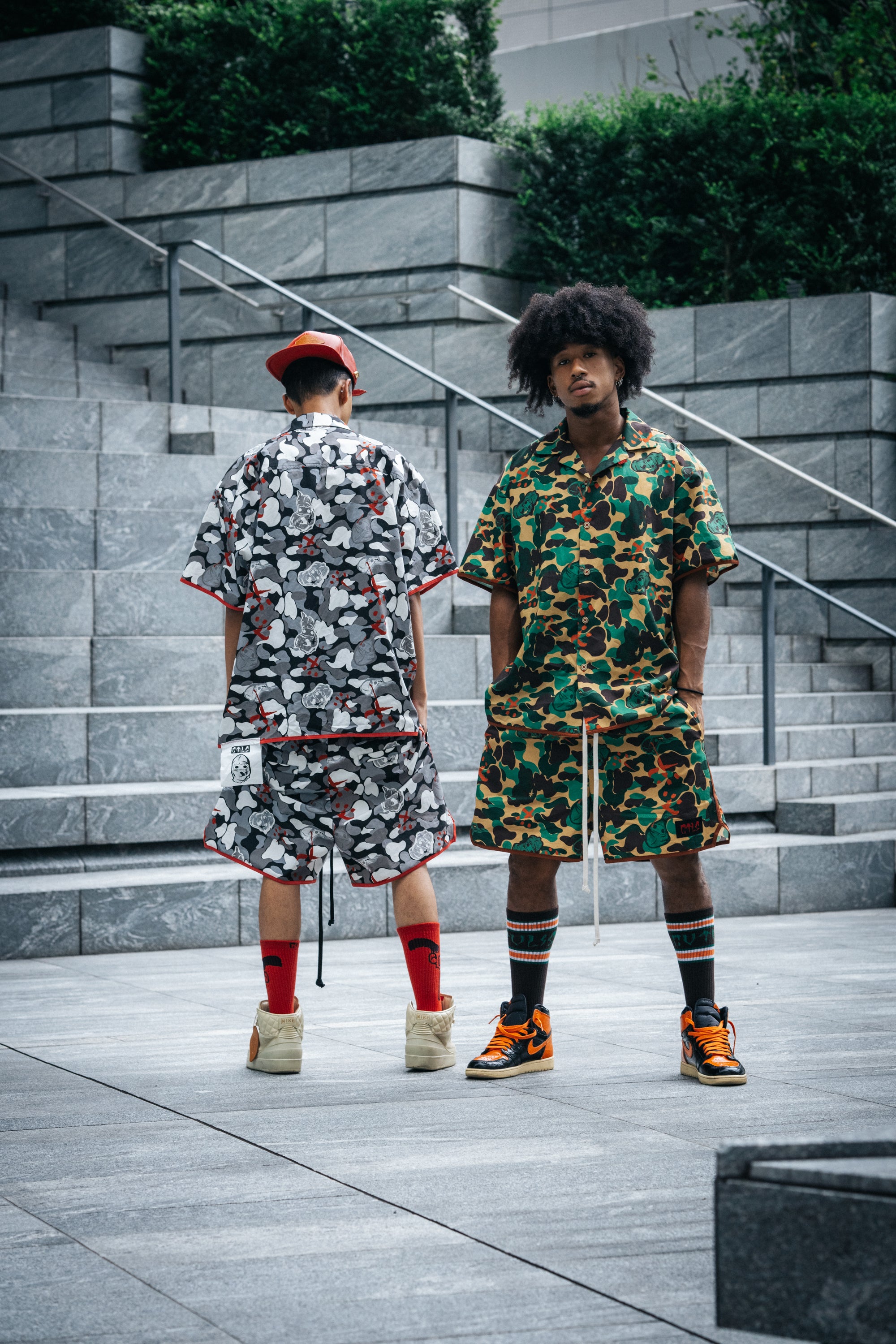 "CREW" Camo Short Sleeve Shirt