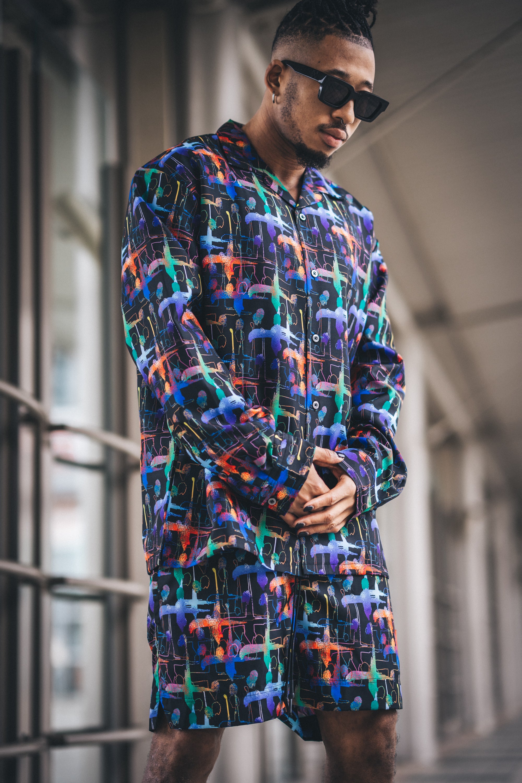 Crosses Pattern Shirt