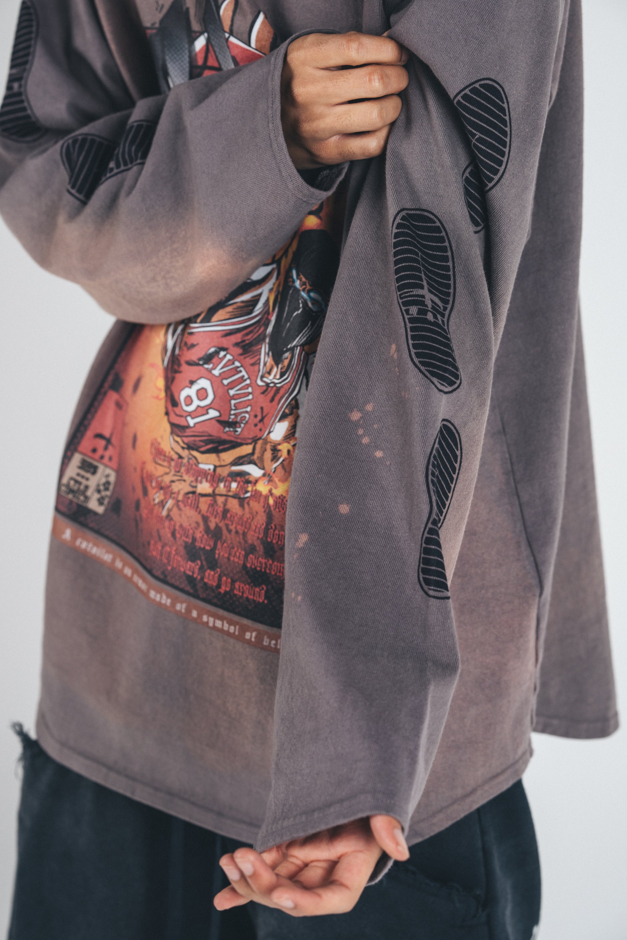 Basket Ball Comics Longsleeve Tee