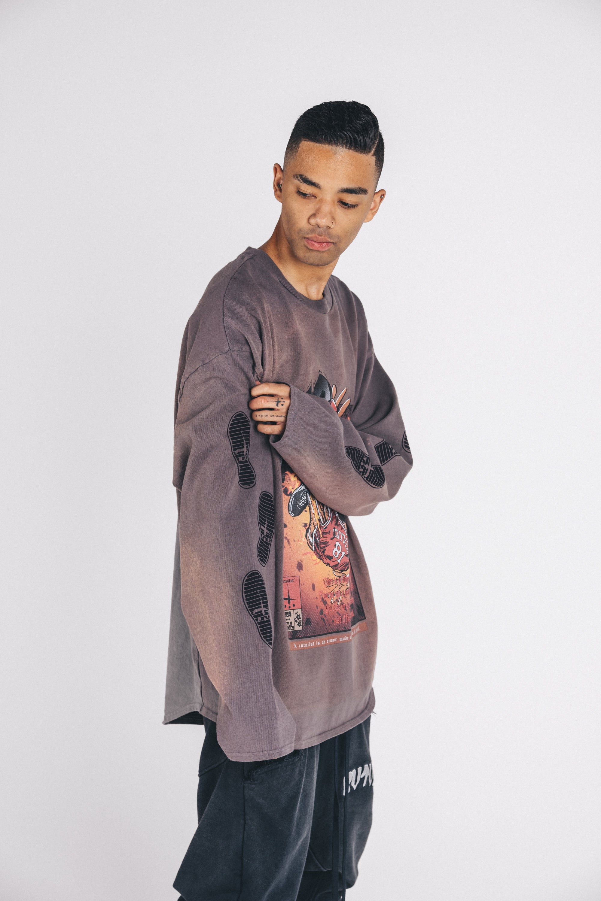 Basket Ball Comics Longsleeve Tee