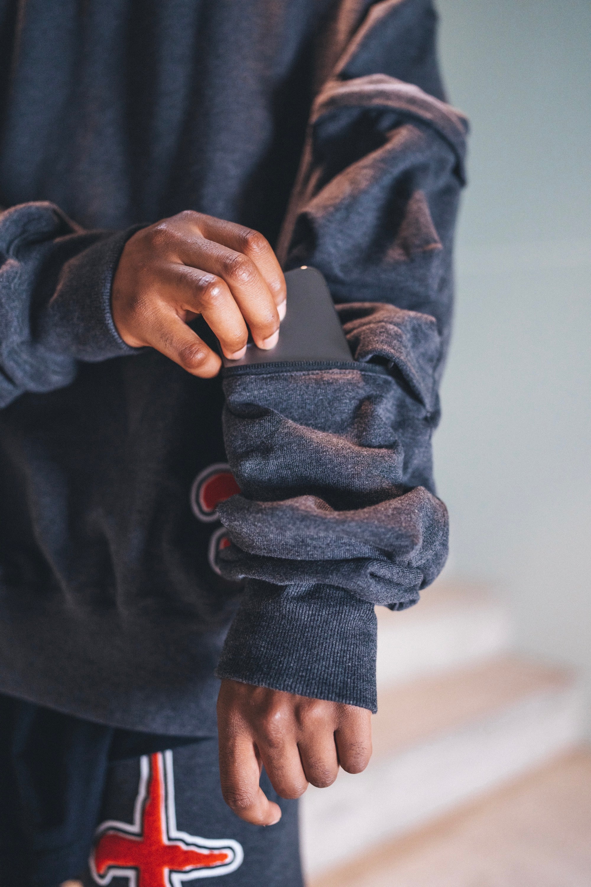 Side Pocket Crewneck