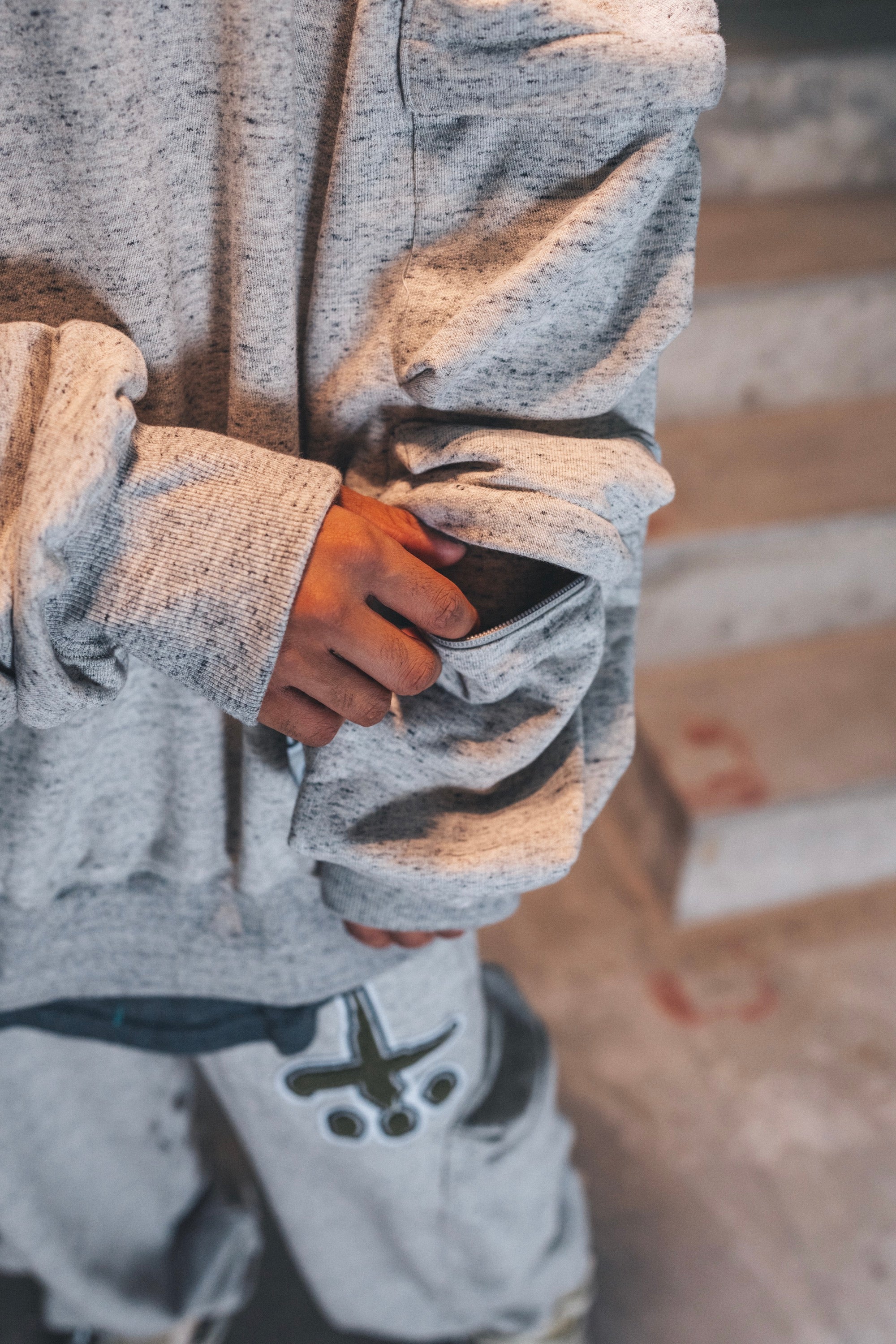 Side Pocket Crewneck