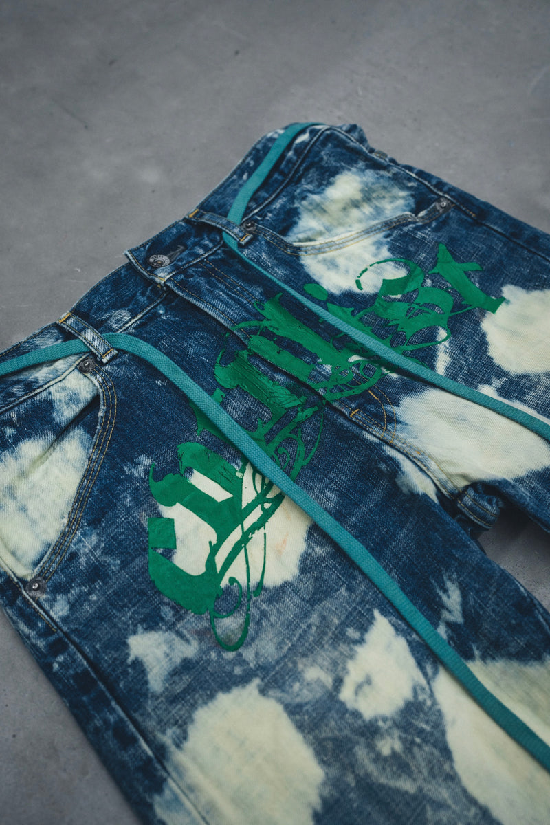 CTLS | "CVTVLIST" Denim Pants [Bleach*Green]