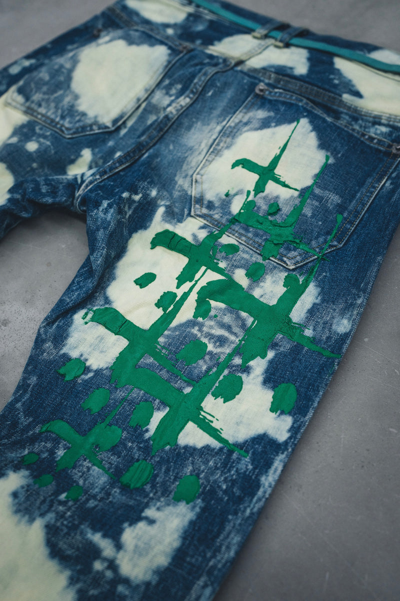 CTLS | "CVTVLIST" Denim Pants [Bleach*Green]