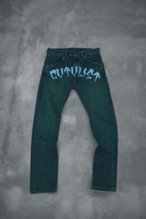 CTLS | "CVTVLIST" Denim Pants [Green*Blue]