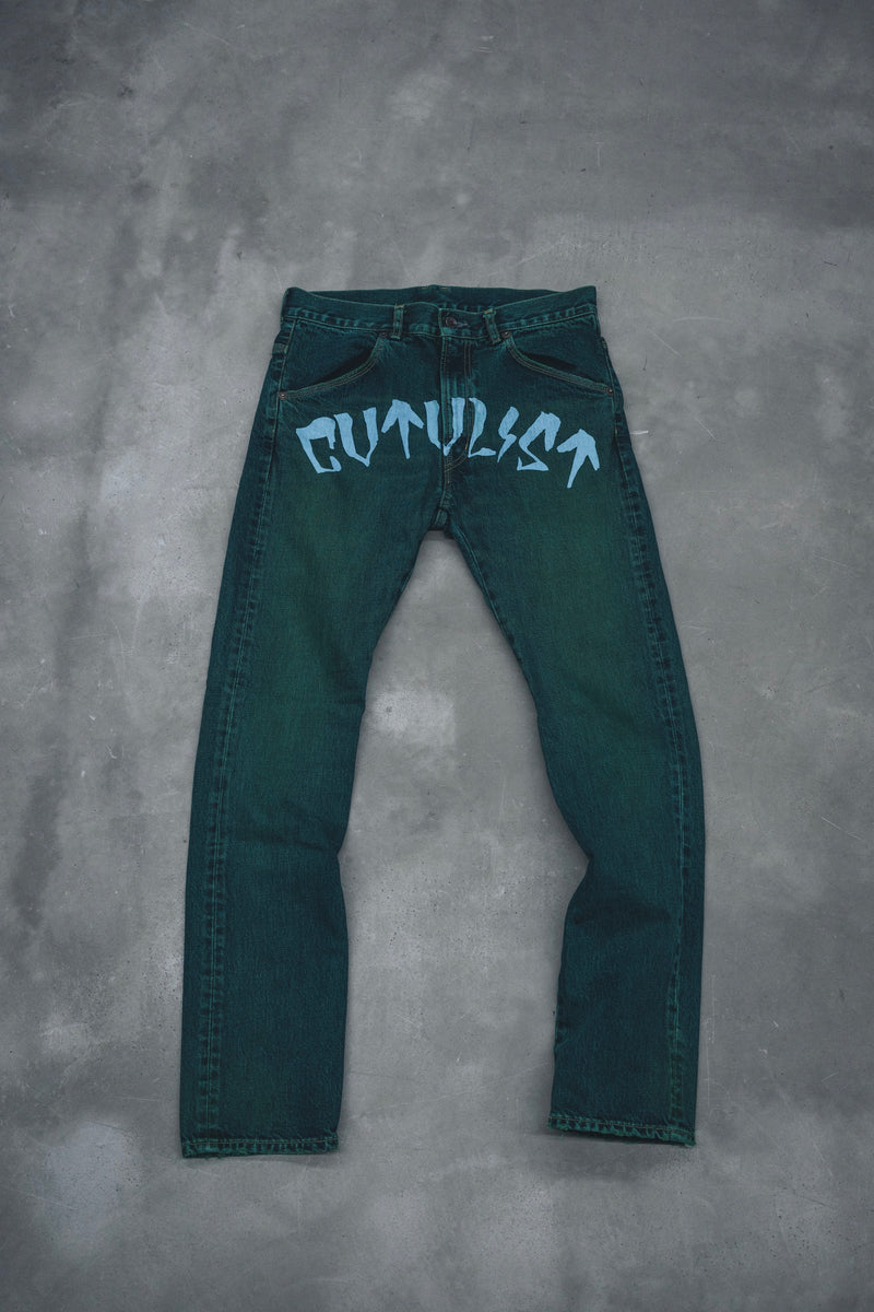 CTLS | "CVTVLIST" Denim Pants [Green*Blue]