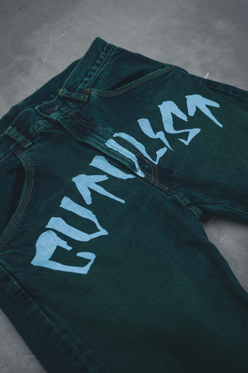 CTLS | "CVTVLIST" Denim Pants [Green*Blue]