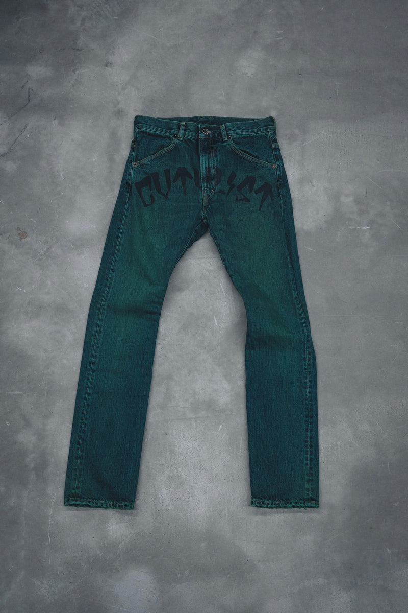 CTLS | "CVTVLIST" Denim Pants [Green*Black]