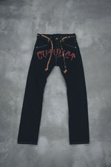 CTLS | "CVTVLIST" Denim Pants [Black*Red]