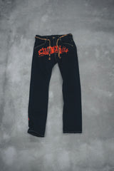 CTLS | "CVTVLIST" Denim Pants [Black*Red] SPECIAL