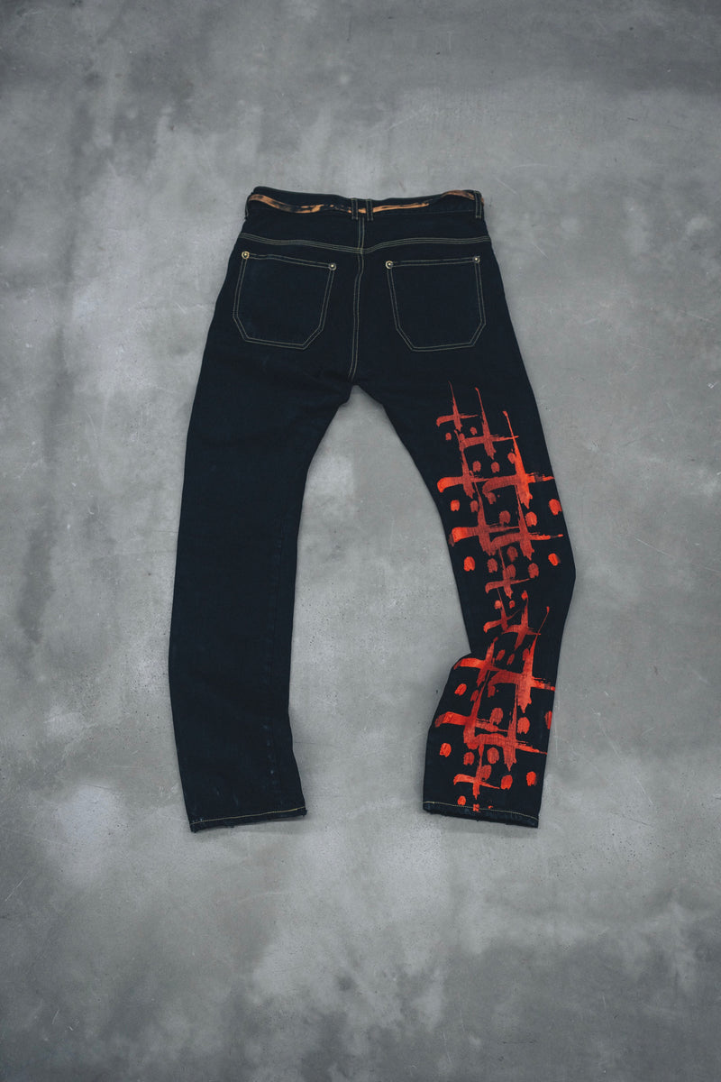 CTLS | "CVTVLIST" Denim Pants [Black*Red] SPECIAL