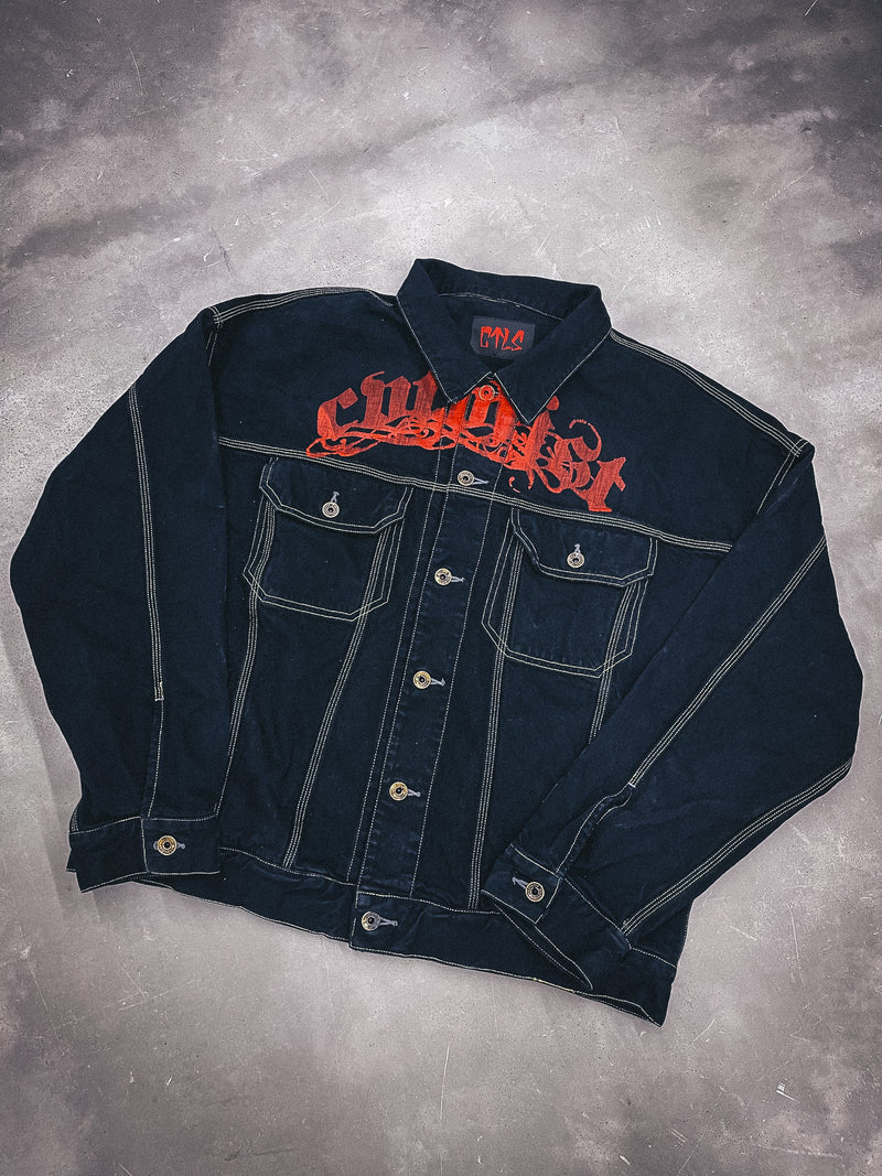 CTLS | "CVTVLIST" Denim Jacket [Black*Red]