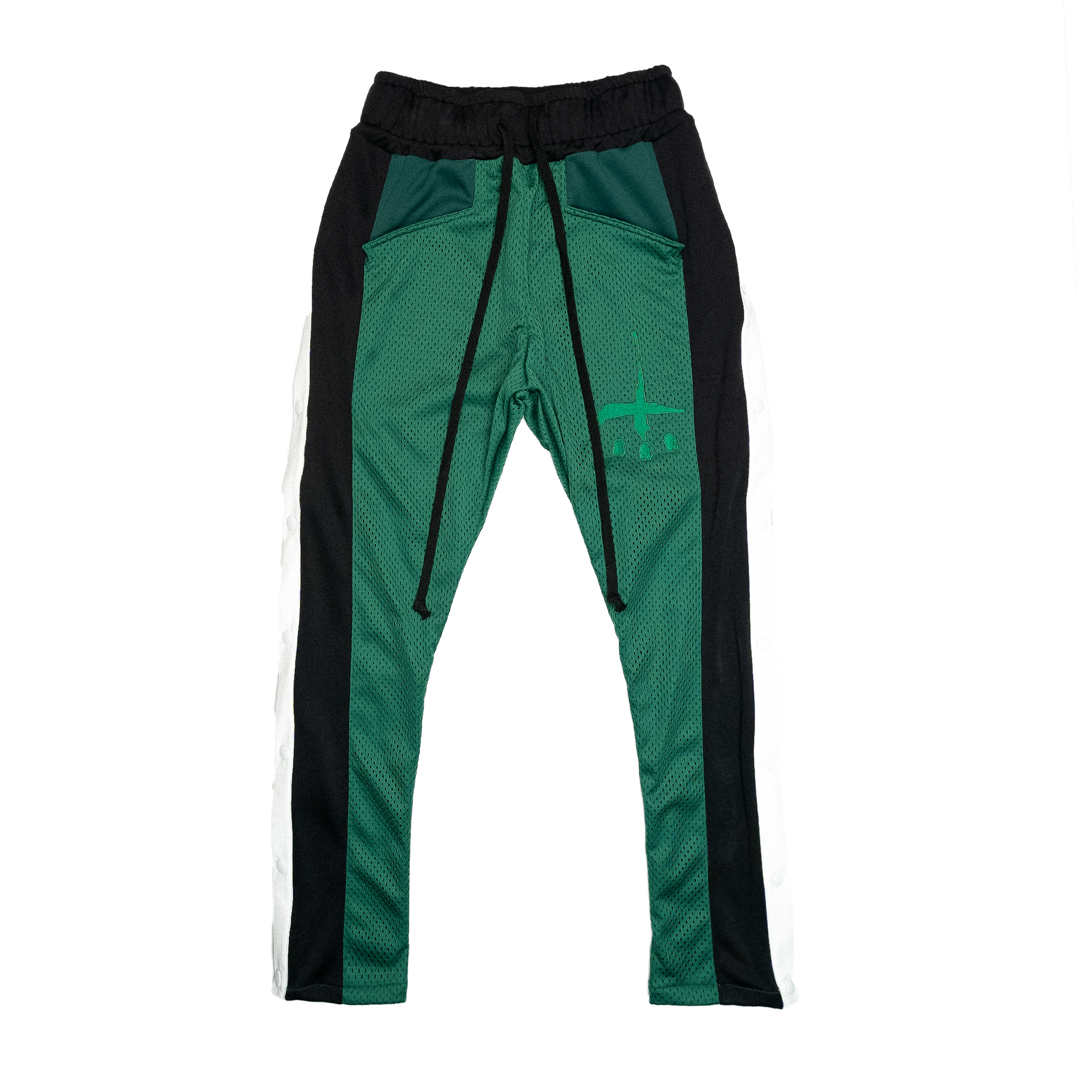 Vegan Leather Side Snap Pants