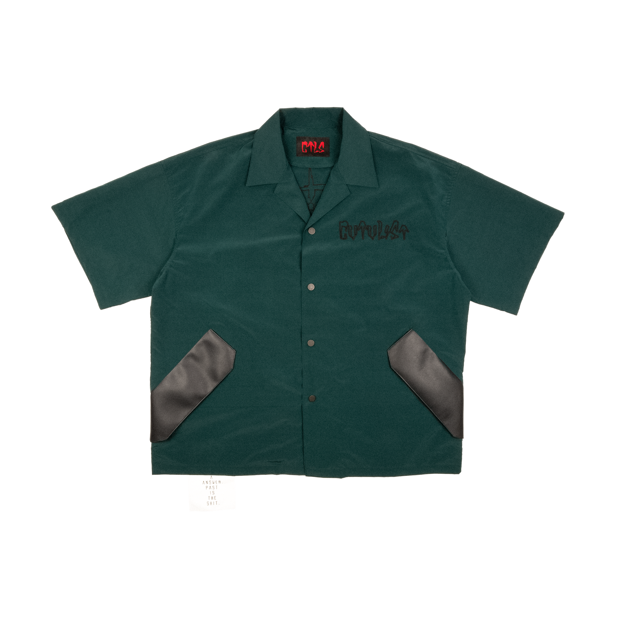 Vegan Leather Pocket Shirt