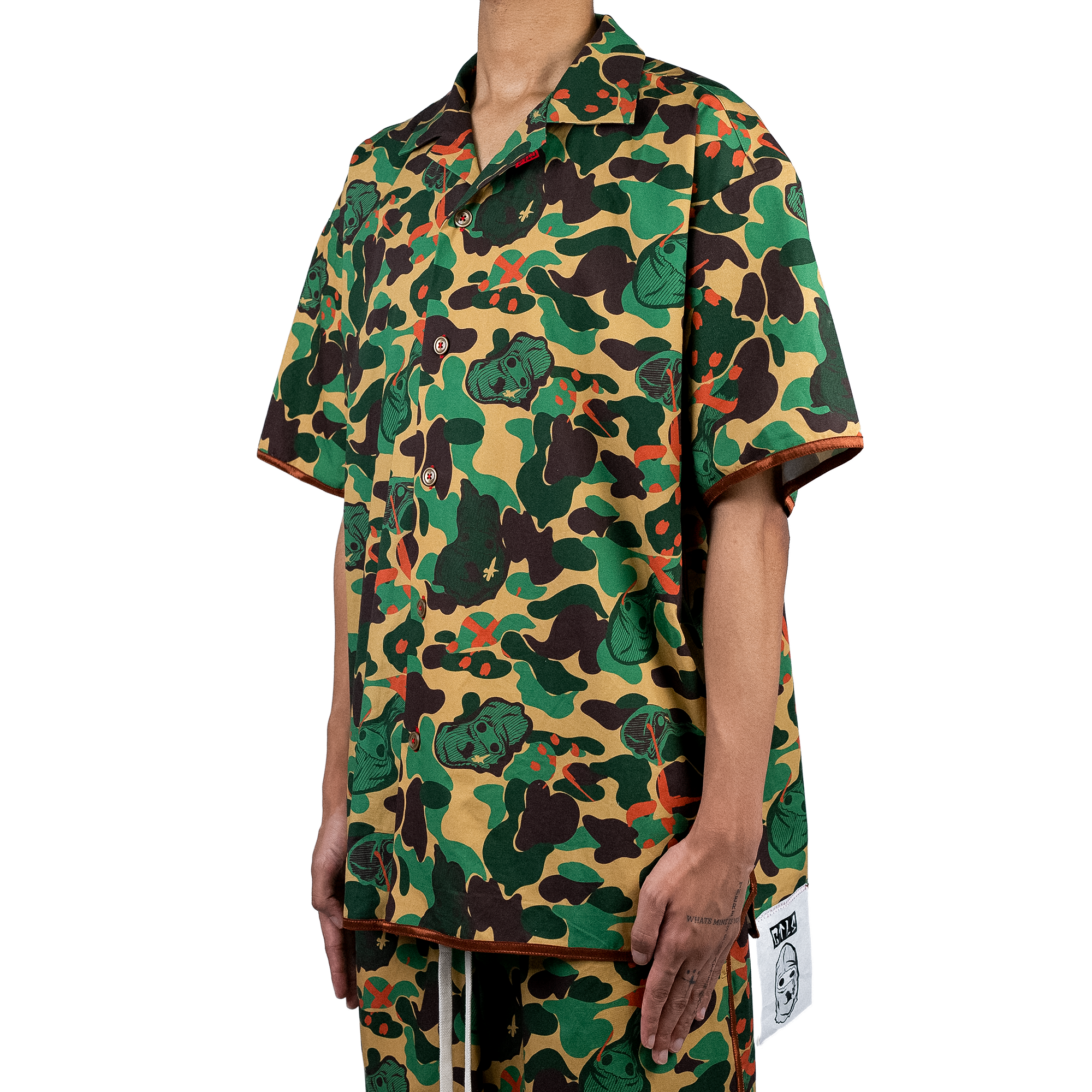 "CREW" Camo Short Sleeve Shirt