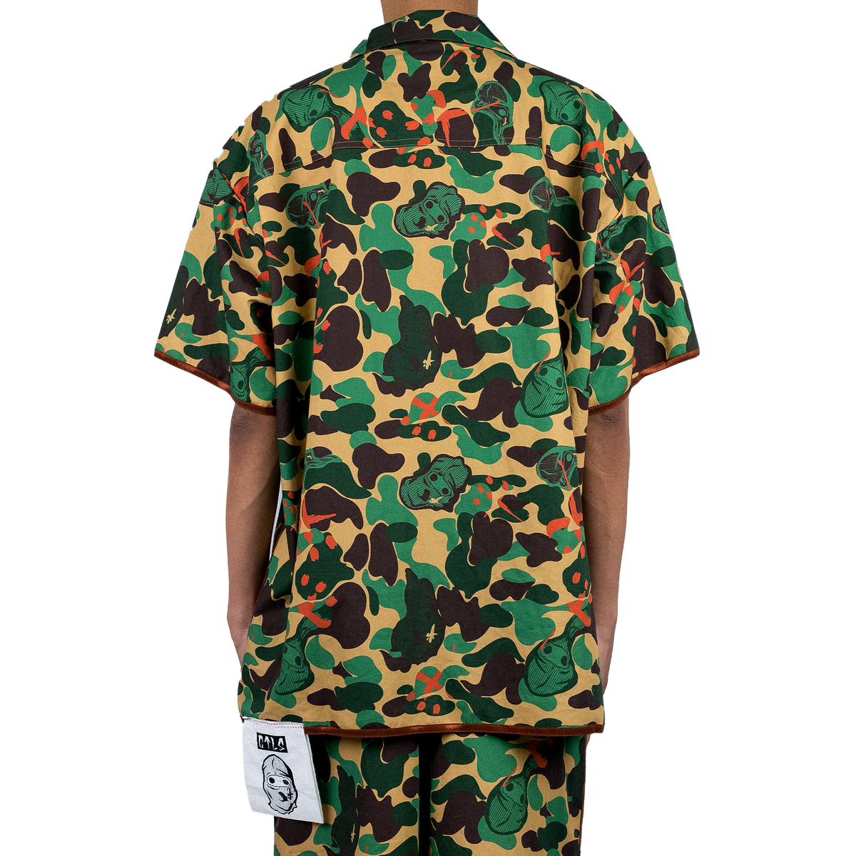 "CREW" Camo Short Sleeve Shirt
