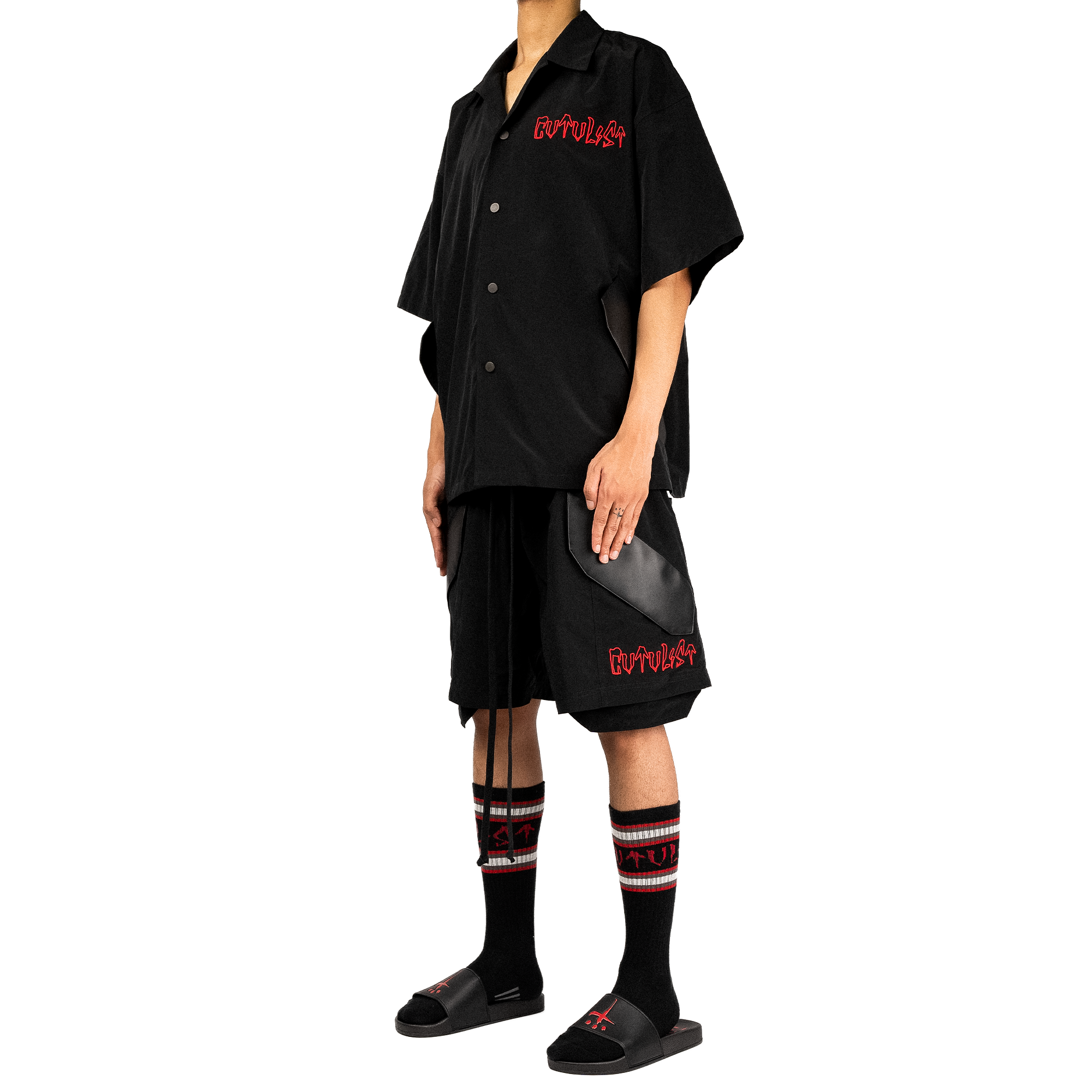 Vegan Leather Pocket Shirt